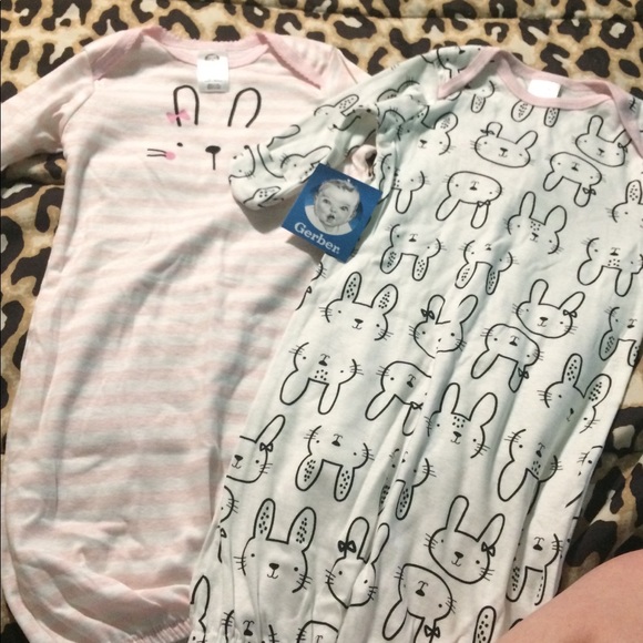 4 pack baby girl sleep gowns - Picture 2 of 3